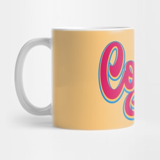 Cousin Family Matching Typography Colorful Retro Mug